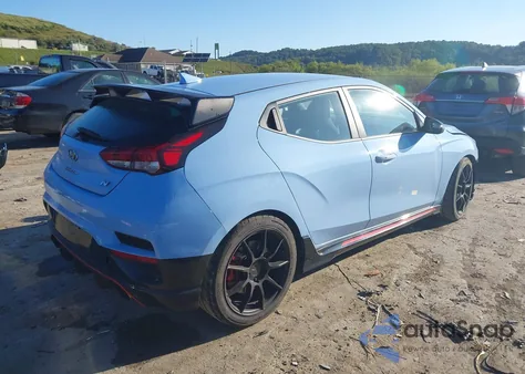 2022 Hyundai Veloster N z USA, uszkodzony, nr VIN KMHT36AH2NU015610